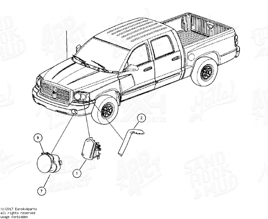 Download DODGE DAKOTA Replacement Parts Manual 20052007